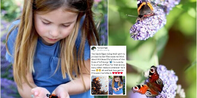 Princess Charlotte Shares Sweet Connection With Prince Philip In The Butterfly Picture