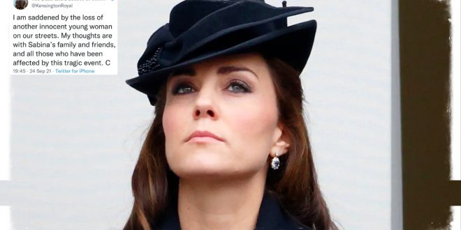 Duchess Kate Honouring Sabina Nessa In Rare Personal Tweet