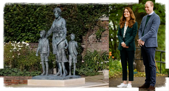 The Duke And Duchess Of Cambridge Host Postponed Reception In Honour Of Princess Diana’s Statue