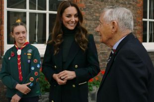 Kate Middleton Wows Public In Military-Style Coat In New Video