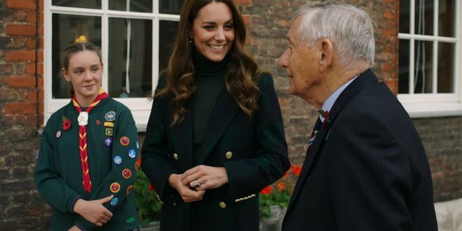 Kate Middleton Wows Public In Military-Style Coat In New Video