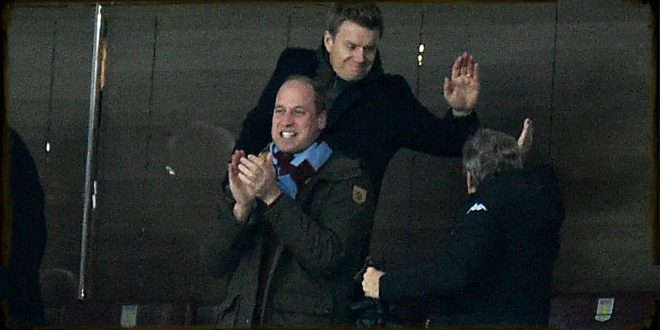 Prince William Cheers On Villa Park But Prince George Had To Miss Out