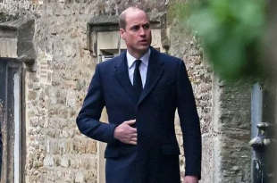 Prince William Pays His Respects To Claire Tomlinson At Memorial Service