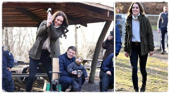 Kate Middleton Swings Hammer In Denmark Forest