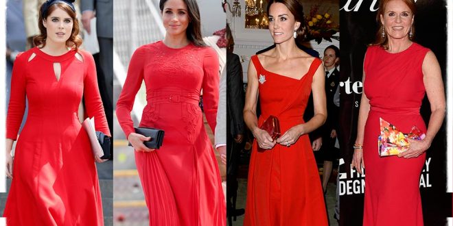 Ready For Valentine's Day! When Royal Ladies Wear Stunning Red Dresses