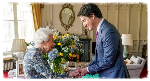 The Queen Holds In-Person Audience With Justin Trudeau