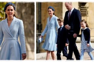 Duchess Kate Arrived At Easter Service With William, George And Charlotte
