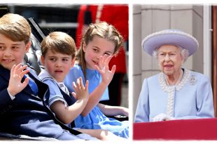 The Queen Supported By Her Family As She Celebrates Trooping The Colour Birthday Parade