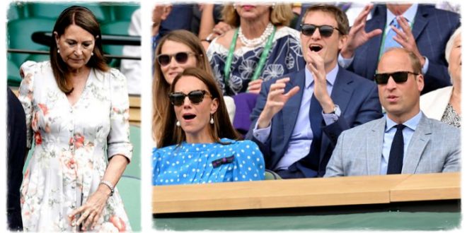 William And Kate In Stitches As Cheeky Carole Middleton Sticks Tongue Out
