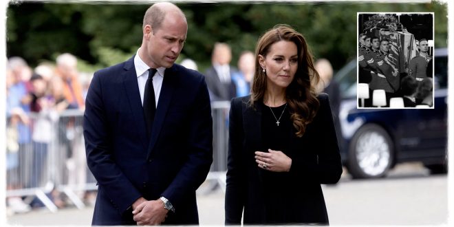 William And Kate Pay Moving Tribute To Queen After Her Funeral