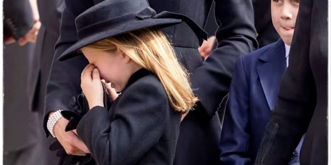 Princess Charlotte Burst Into Tears After The Queen's Funeral Service