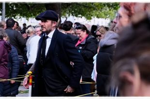 David Beckham Joins The Crowd To Pay Respects To The Queen