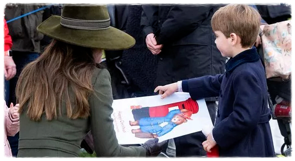 Prince Louis Give Paddington Drawing To Princes Kate So She Can Show Cute Toddler
