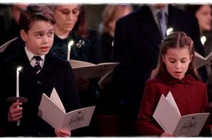 George And Charlotte Melt Hearts As They Sing At Christmas Carol Service