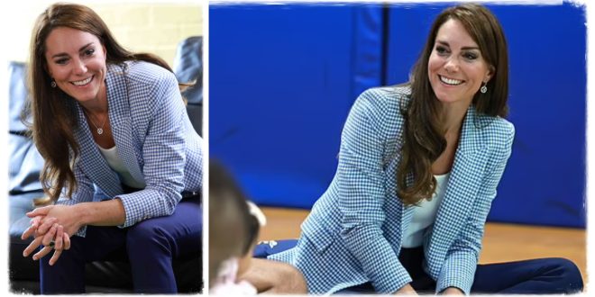 Princess Kate Stuns In Gingham For Her Casual Outing