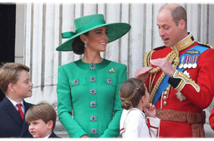 Sweet Father-Daughter Moment Between William And Charlotte At Trooping the Colour