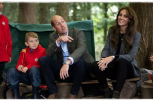 Prince William And Princess Kate Exploring Forest Dens And Whittling Wood