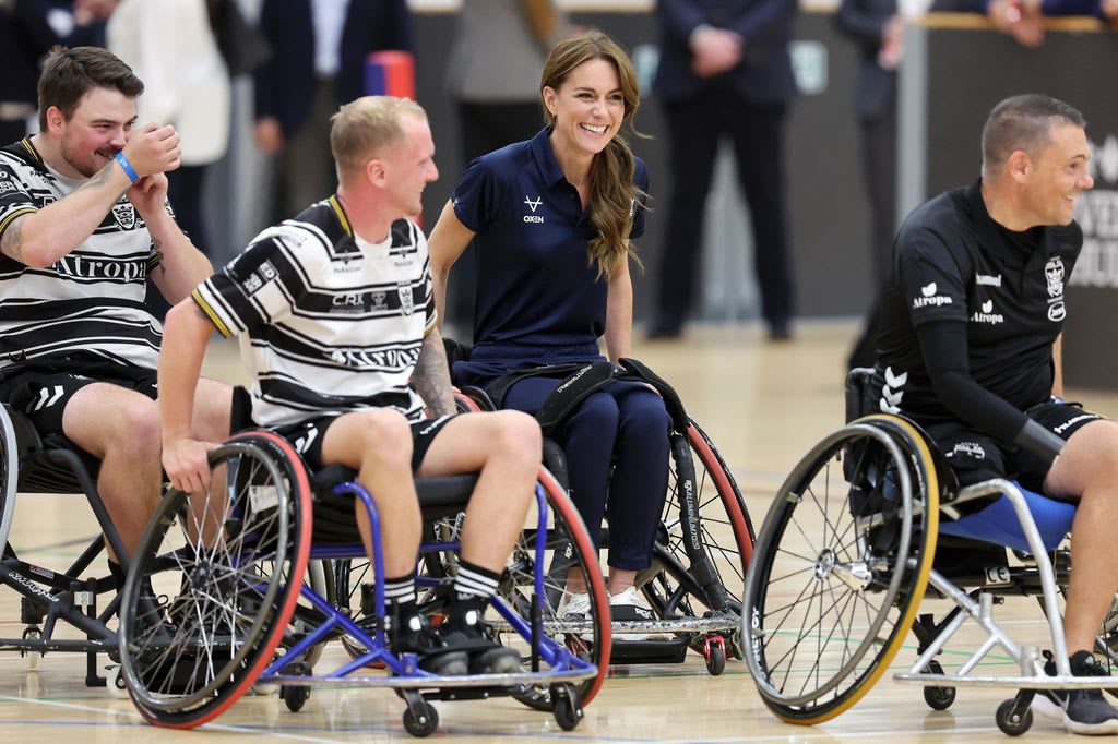 Kate Middleton plays wheelchair rugby