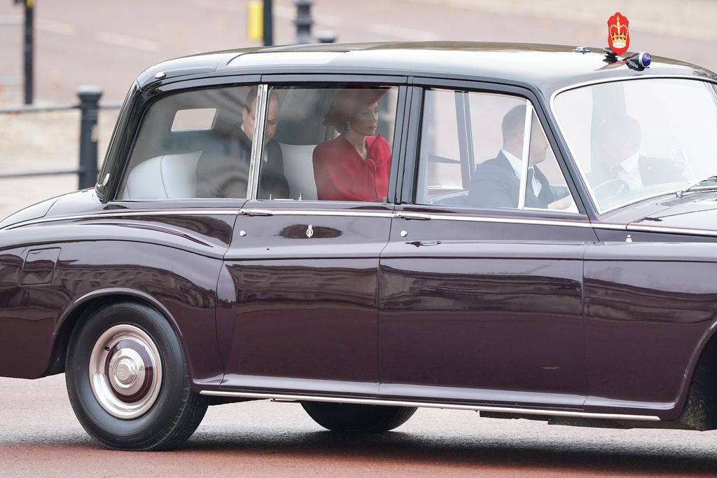 william and kate in car 