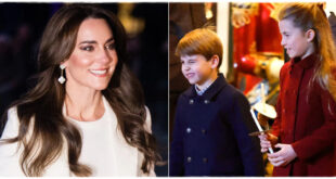 Adorable Louis Grabs Princess Kate's Attention In Sweet Carol Service Moment