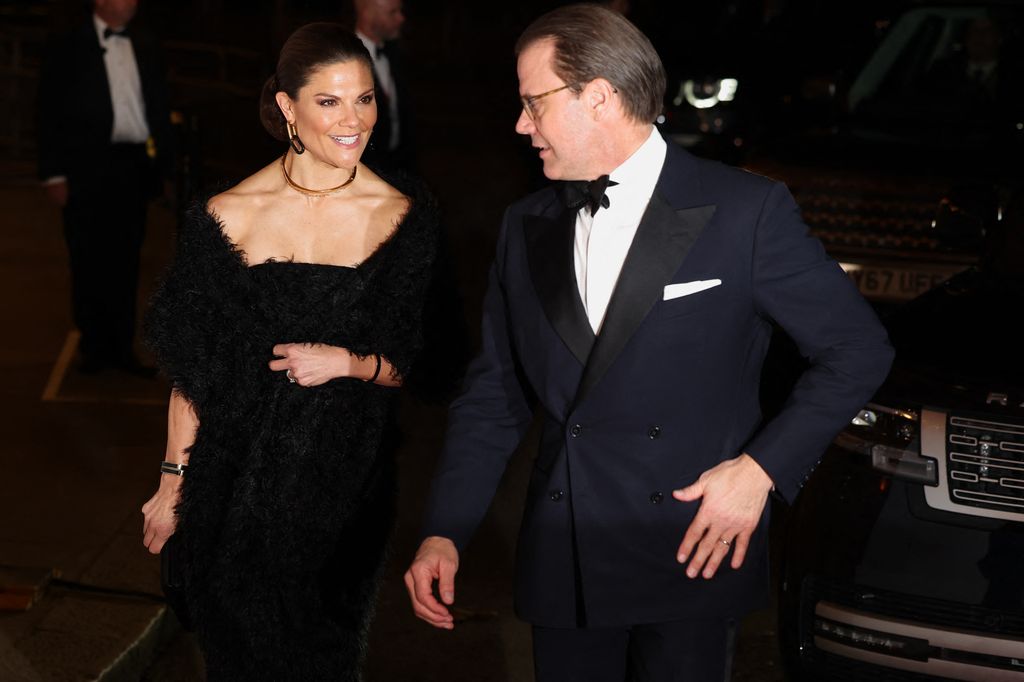 Crown Princess Victoria and Prince Daniel arrive at Royal Variety Performance