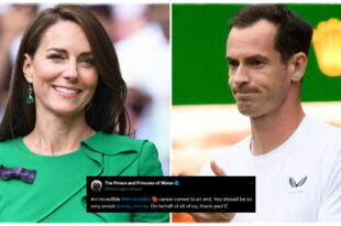 Princess Kate Expresses Gratitude to Andy Murray in Personal Statement