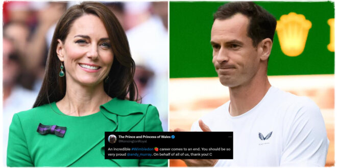 Princess Kate Expresses Gratitude to Andy Murray in Personal Statement