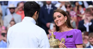 Princess Kate Leads Wimbledon Trophy Ceremony on Centre Court