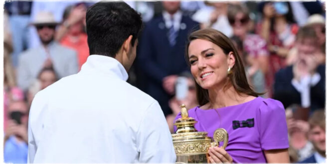 Princess Kate Leads Wimbledon Trophy Ceremony on Centre Court