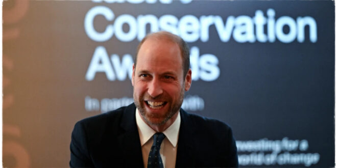 Prince William shows off full beard at Glamorous Awards Show While Princess Kate Stays Home