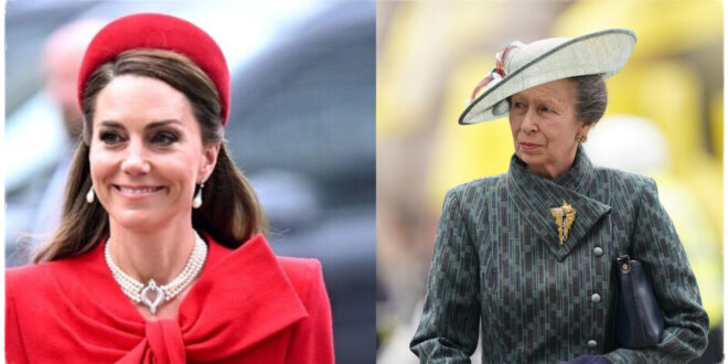 Princess of Wales Shares Heartwarming Kiss with Princess Anne at Commonwealth Day Service