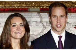 Prince William smiling as he asks Princess Kate an awkward question that went viral worldwide