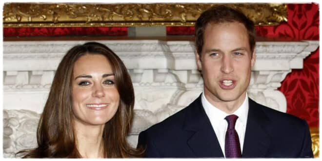 Prince William smiling as he asks Princess Kate an awkward question that went viral worldwide