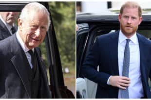 Prince Harry and King Charles in separate images, with reunion speculation rising as the King plans return to London