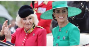Princess Kate appearing composed, contrasting with Queen Camilla’s outgoing style