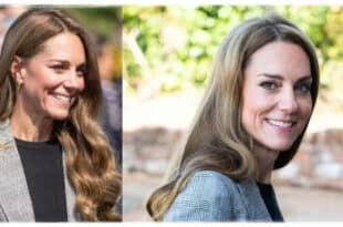 Kate Middleton visiting British textile mills during her solo appearance as Prince Harry’s UK visit winds down