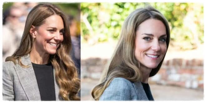 Kate Middleton visiting British textile mills during her solo appearance as Prince Harry’s UK visit winds down