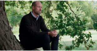 Prince William giving a speech honoring heroes of our time before his overseas royal visit