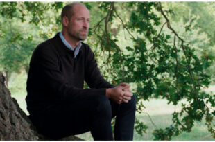 Prince William giving a speech honoring heroes of our time before his overseas royal visit