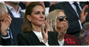 Princess Kate smiling as she sends a heartfelt message supporting England before the Rugby League Ashes clash