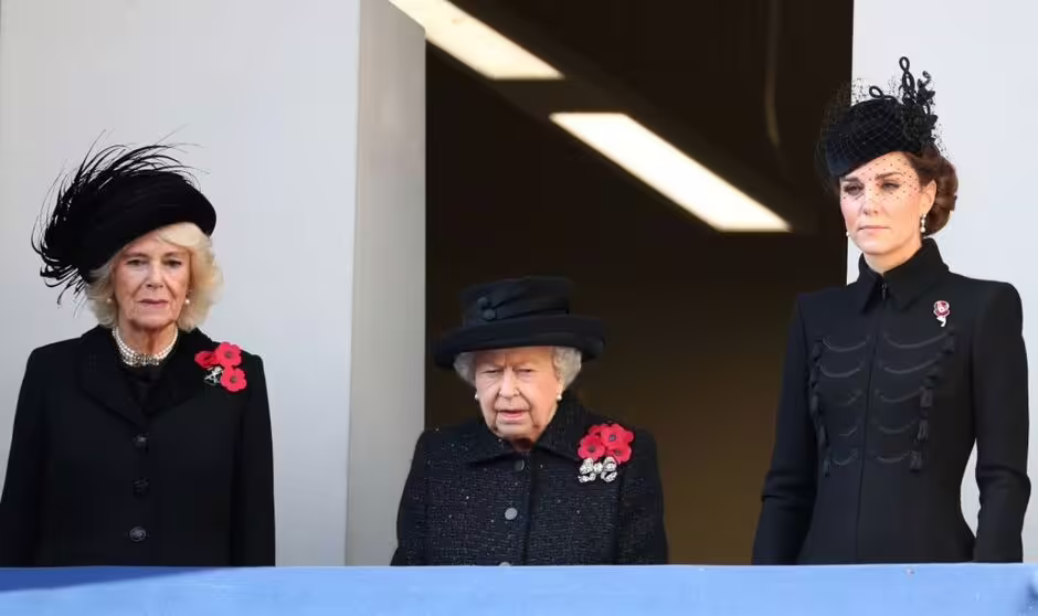 The Princess of Wales last wore the Catherine Walker coat back in 2019 alongside the late Queen