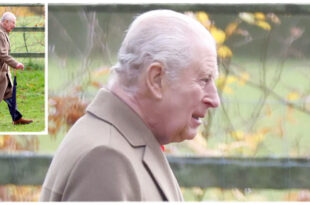 King Charles looking somber at Sandringham after issuing a shocked message about a knife attack