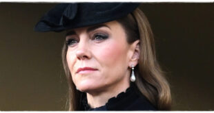 Princess Kate wearing a structured coat dress with elegant lace details during a royal engagement