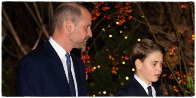 Prince William and Prince George visiting a homeless shelter together during a meaningful royal engagement