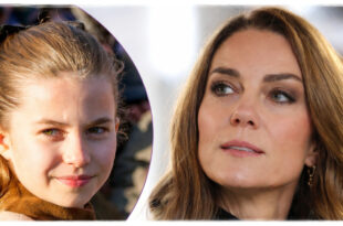 Princess Charlotte appearing confident and independent during a public royal engagement alongside Kate Middleton