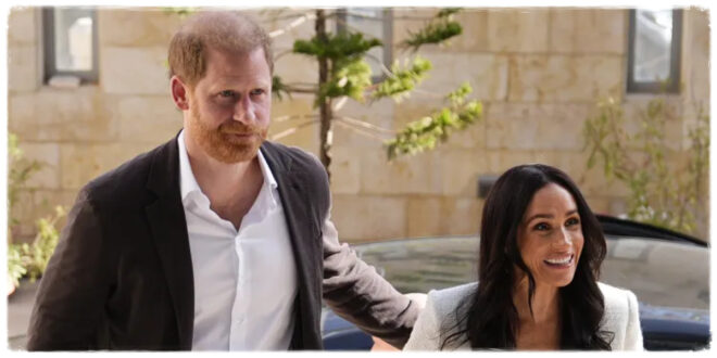 Prince Harry and Meghan Markle discussing their decision to step back from the Royal Family