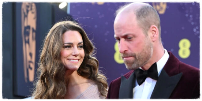 Princess Kate wearing a recycled Gucci gown on the BAFTAs red carpet