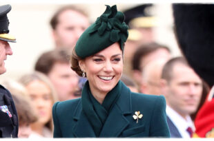 Princess Kate attending the St Patrick's Day parade with the Irish Guards
