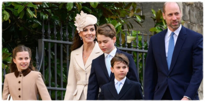 Prince George, Princess Charlotte and Prince Louis during a public appearance as fans call them the future of the monarchy