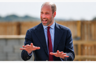 Prince William during a public appearance after late night celebrations as he discusses tension at Forest Lodge